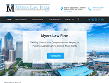 Tablet Screenshot of myerslegal.com